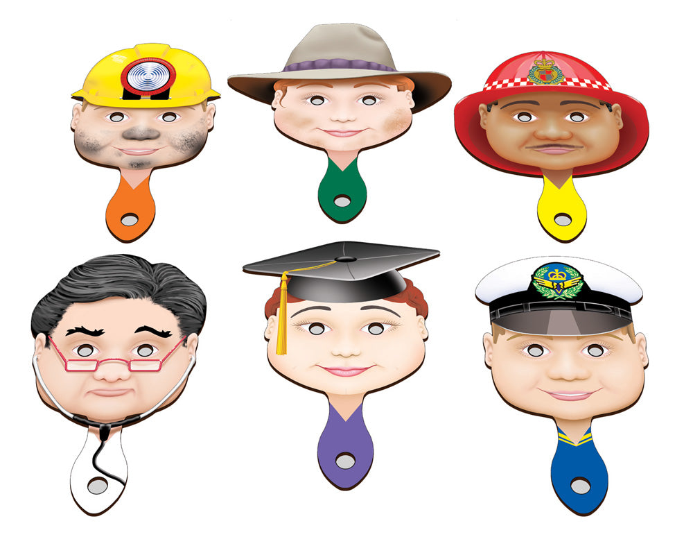 Occupations Paddle Set of 6