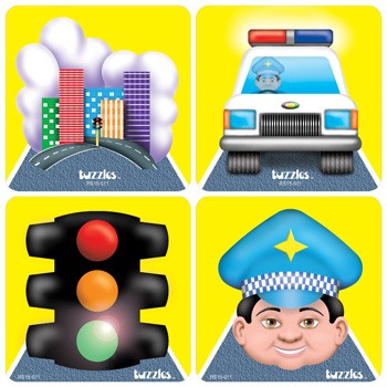 City Raised Puzzle Set of 4