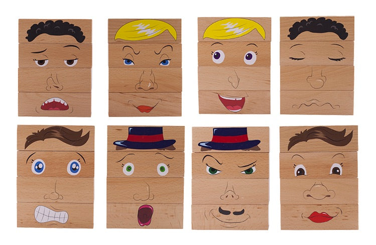 Mix 'n' Match Expressions Block Set 8pcs