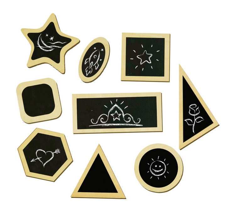 Magnetic Blackboard Shapes 9pcs