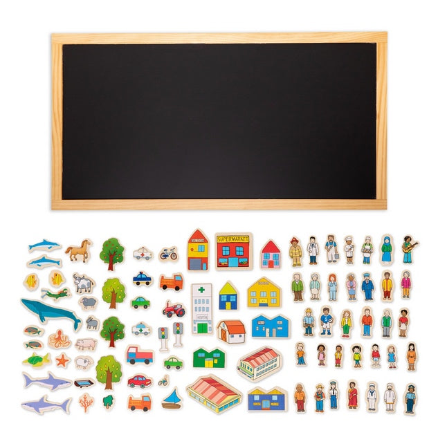 Tell a Story Magnetic Board & Accessories – 75 Piece Storytelling Set