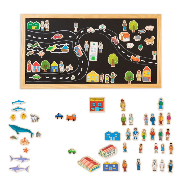 Tell a Story Magnetic Board & Accessories – 75 Piece Storytelling Set