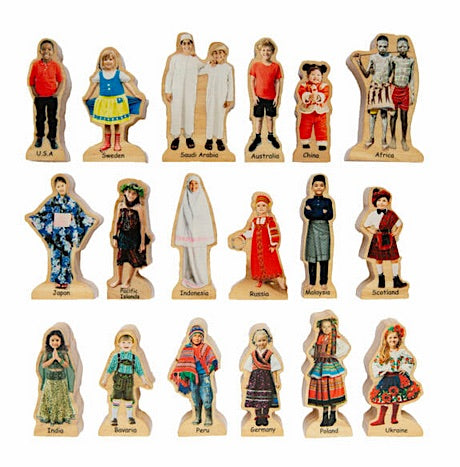 People of the World Wooden Playset 18pcs