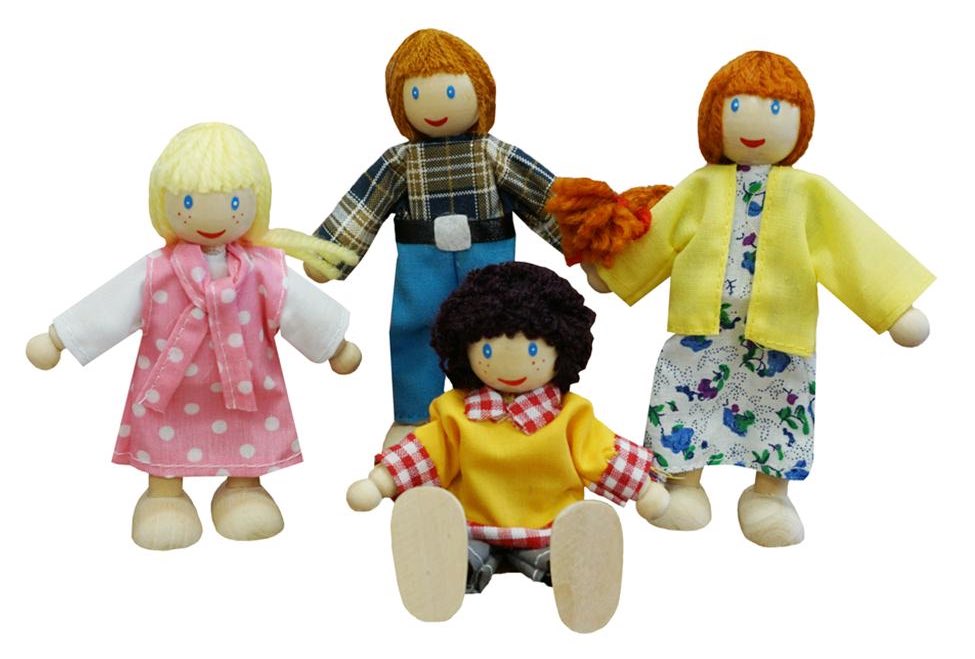 Bendy Family White 4pcs