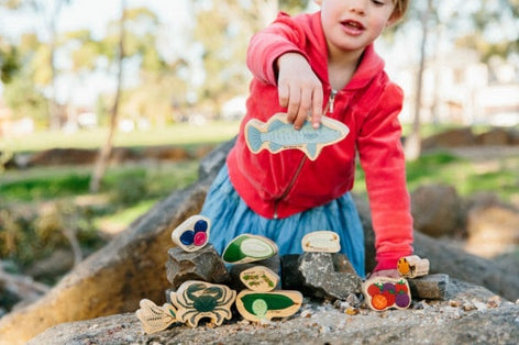 Wooden Bush Tucker Playset 10pcs