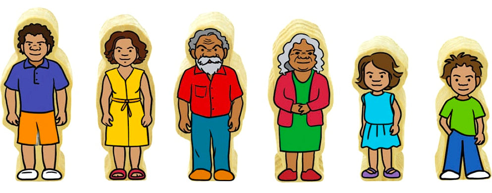 Indigenous Family Playset 6pcs