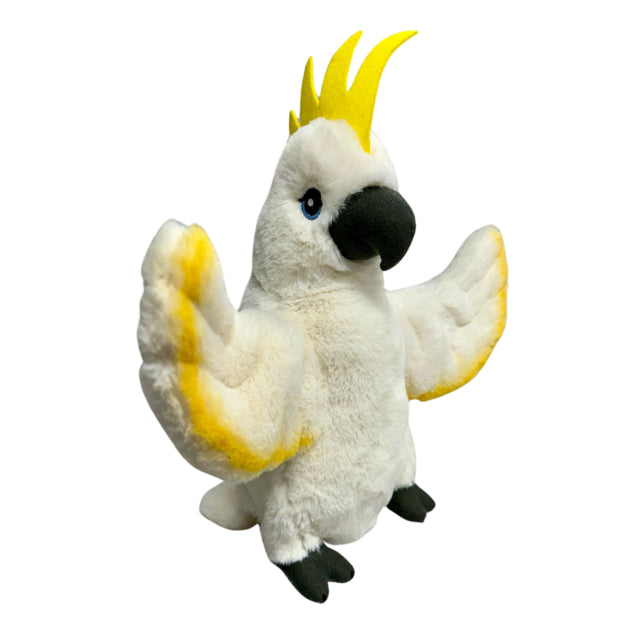 Eco Cockatoo Hand Puppet 25cm