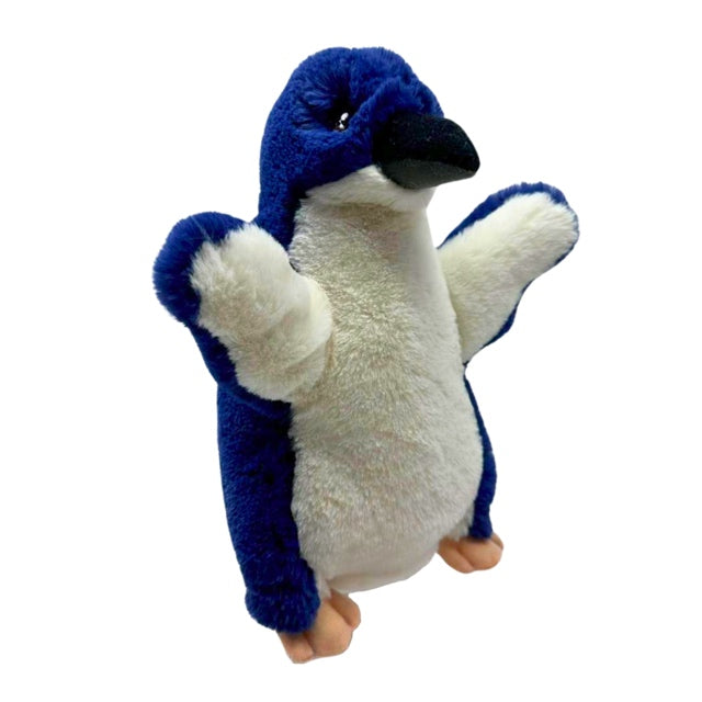 Eco Penguin Hand Puppet 25cm