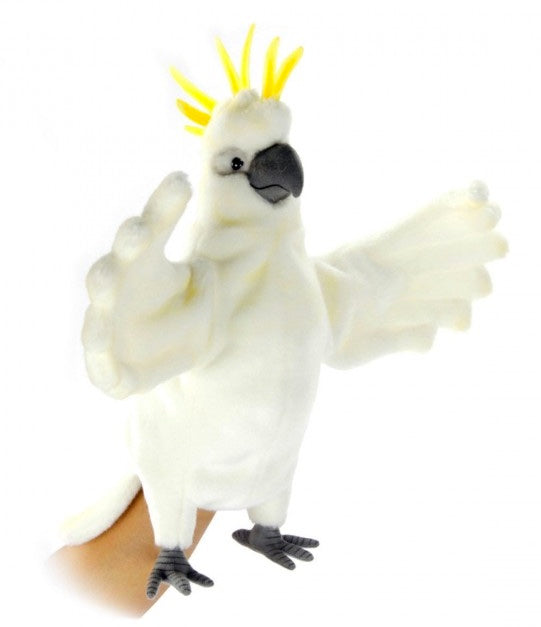 Sulphur Crested Cockatoo Full Body Puppet 43cm