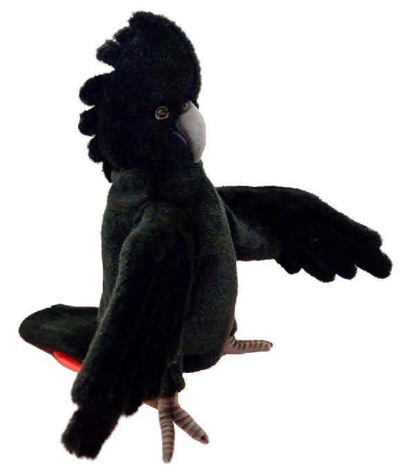 Red Tailed Black Cockatoo Full Body Puppet 49cm