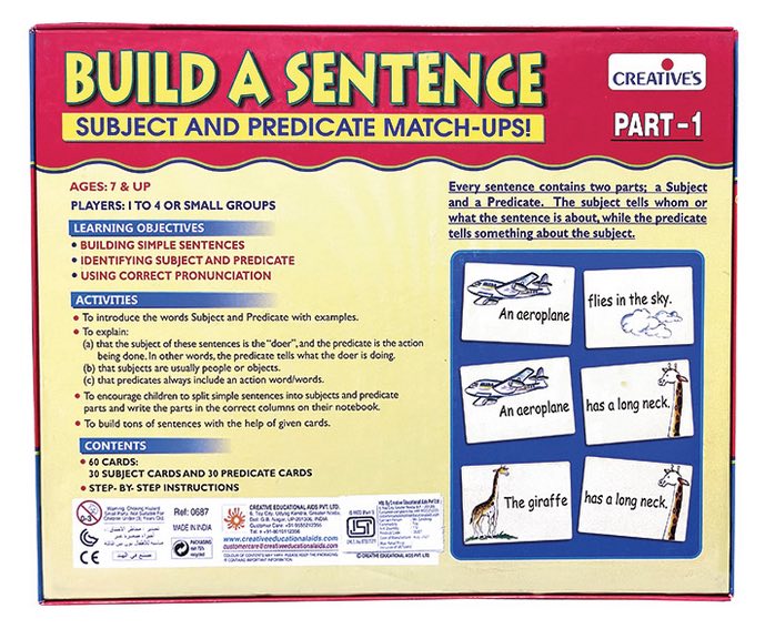 Build A Sentence Part One