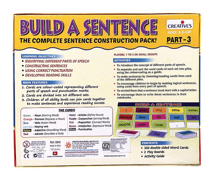Build A Sentence Part Three