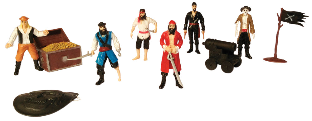 Pirate Figures and Accessories 9pcs