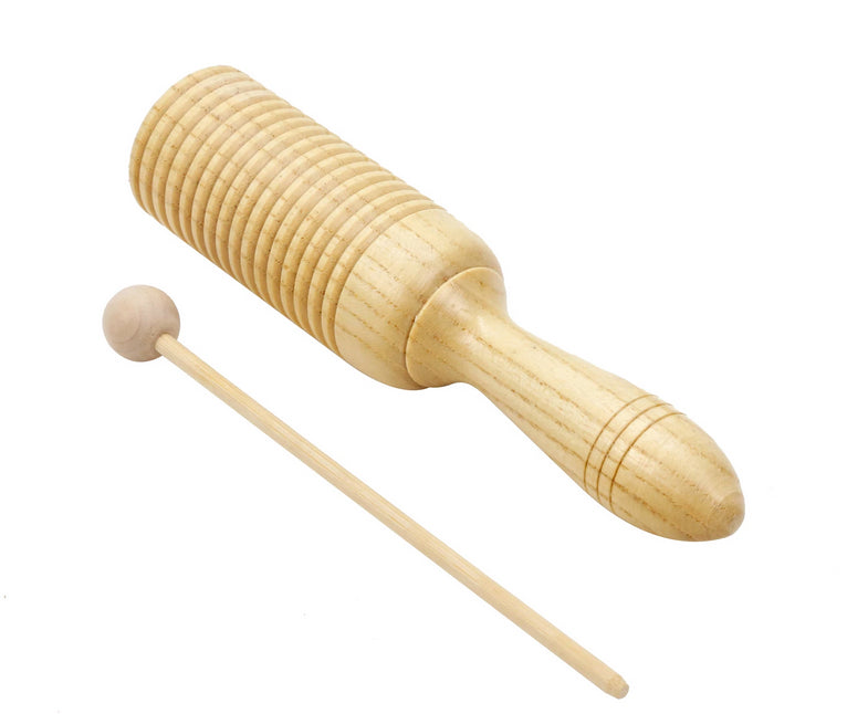 Ribbed Wooden Tone Block 20cmL