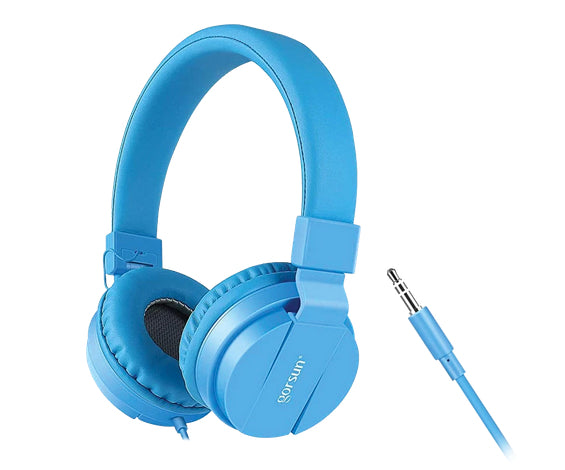 Folding Headphones Blue