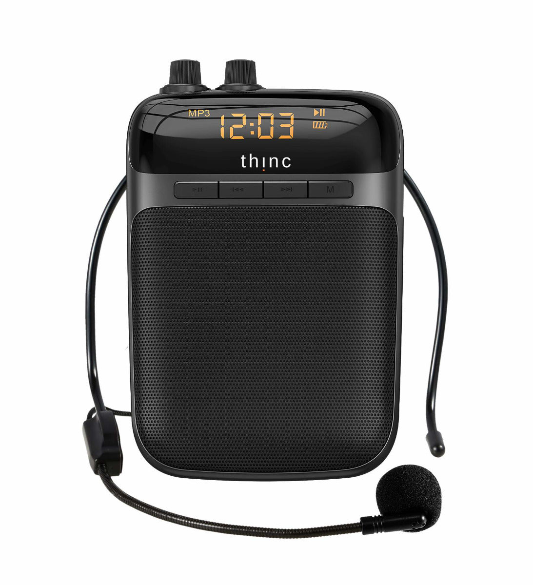 Voice Amplifier Bluetooth Microphone – Black