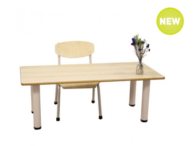 Rectangular Birch Laminated Table 120cmL x 60cmW x 40cmH