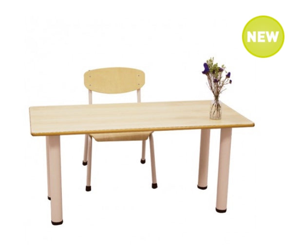 Rectangular Birch Laminated Table 120cmL x 60cmW x 54cmH