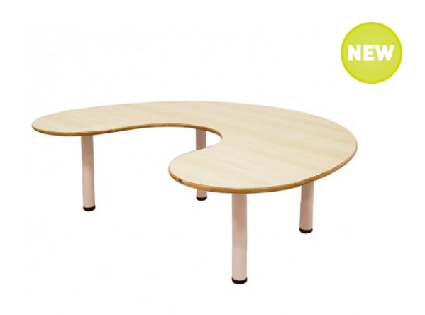 Large Kidney Birch Laminated Table 180cmL x 120cmD x 47cmH