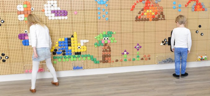 STEM Wall Colour Geo Shapes – 256 Piece Set