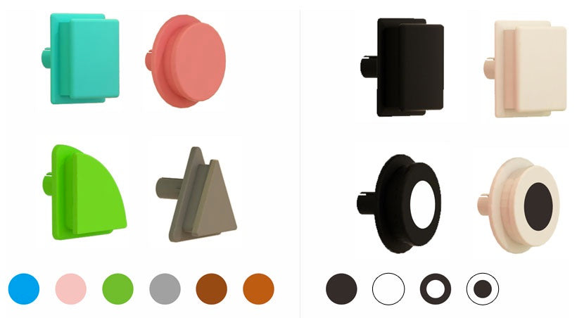 STEM Wall Pastel Geo Shapes 256pcs