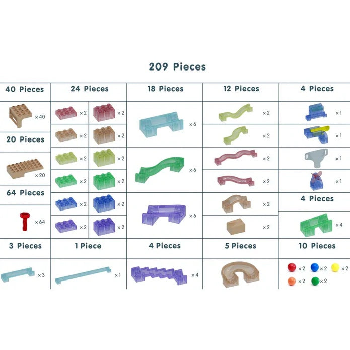 STEM Wall Kinetic Ball Trax 209pcs