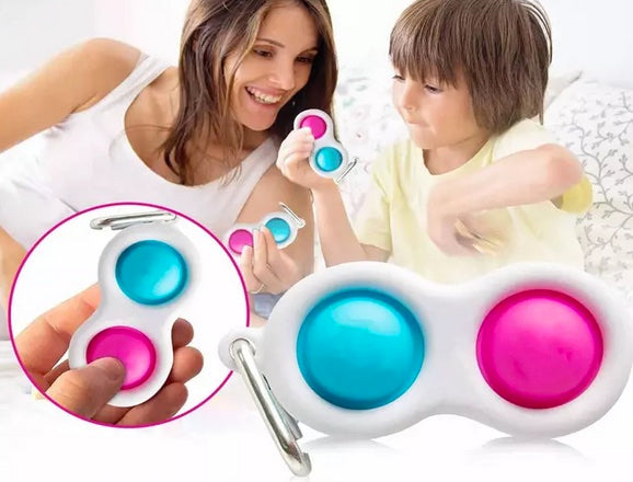 Bubble Pop Fidget With Carabiner