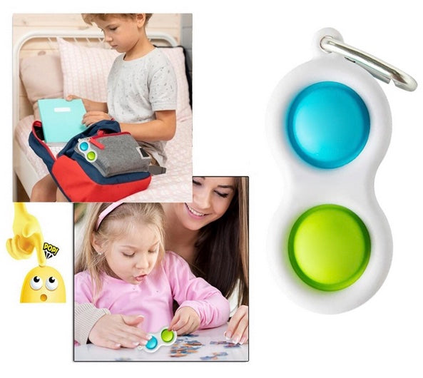 Bubble Pop Fidget With Carabiner