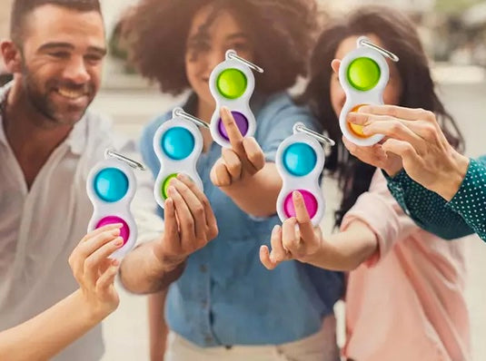 Bubble Pop Fidget With Carabiner