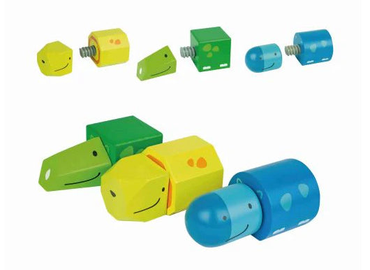 Animal Nut Bolt and Blocks 6pcs