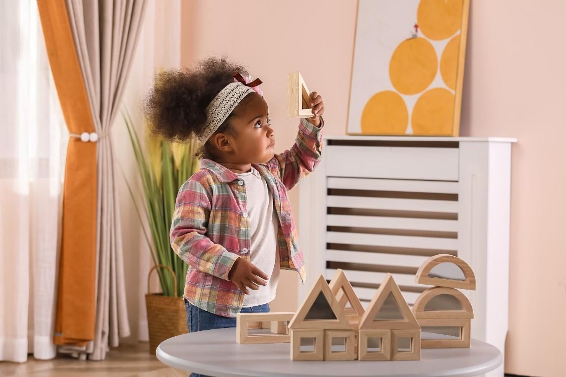 Large Wooden Mirror Blocks 16pcs