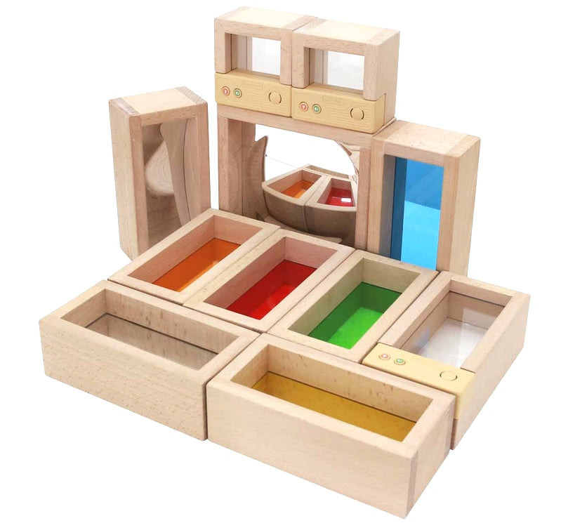 Record and Talk Discovery Light-Up Blocks – 12 Piece Sensory STEM Set