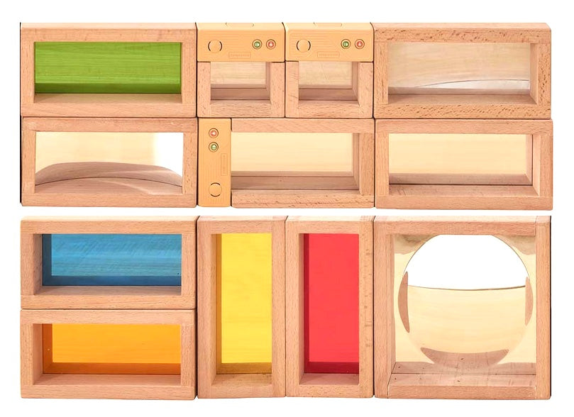 Record and Talk Discovery Light-Up Blocks – 12 Piece Sensory STEM Set