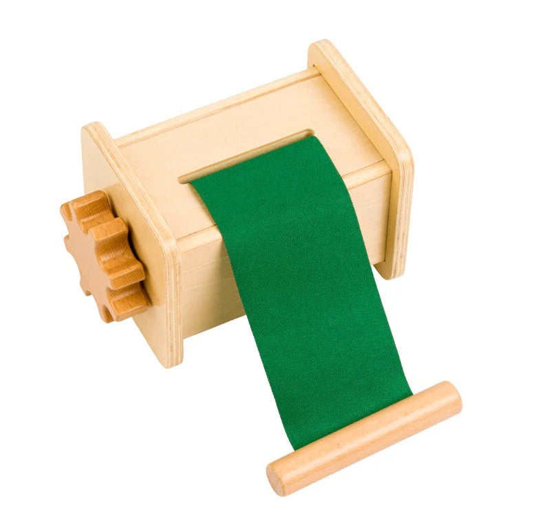 Wind the Fabric Box – Cause & Effect Learning Toy (Ages 3+)