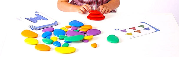 Rainbow Pebbles Activity Set – 48 Piece Early Maths Learning Kit