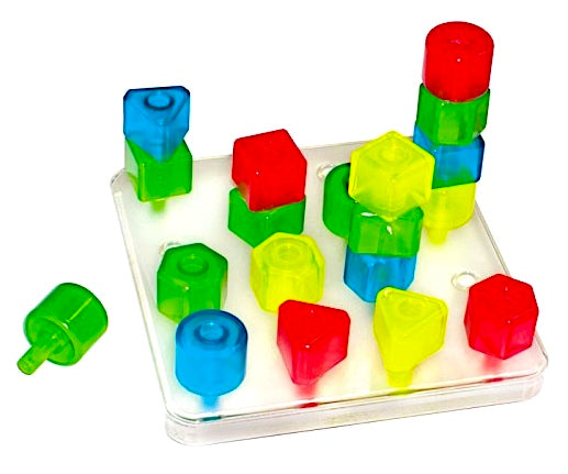 Crystal Fluoro Peggy Count and Match Pegboard