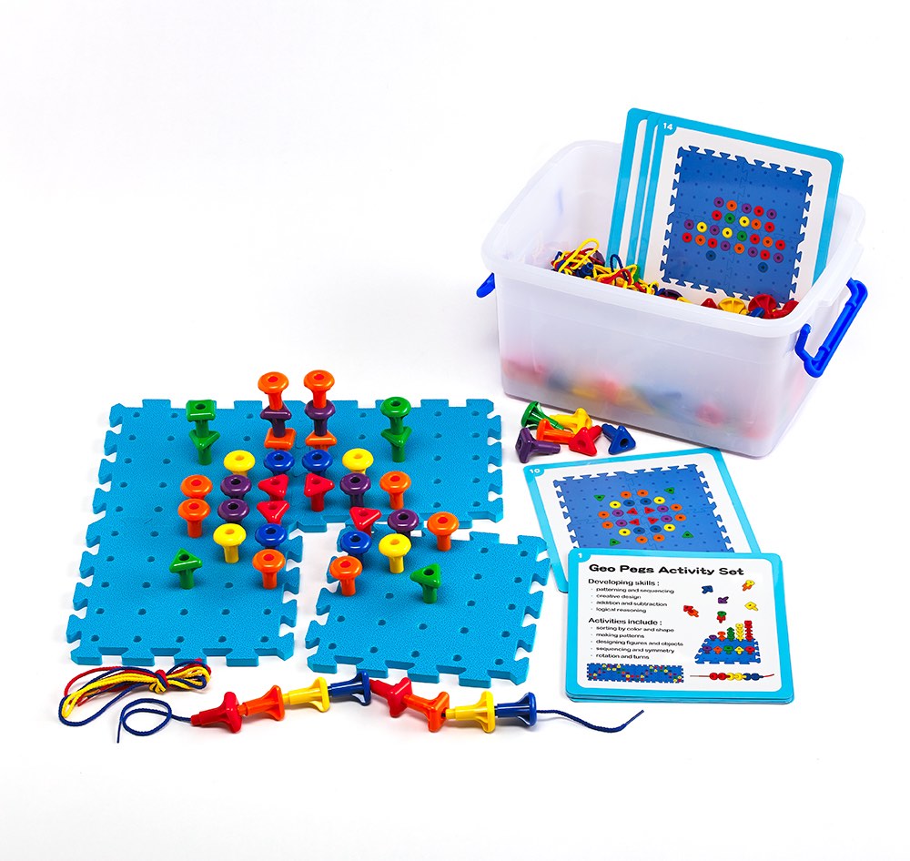 Geo Pegboard Activity Class Set 172pcs