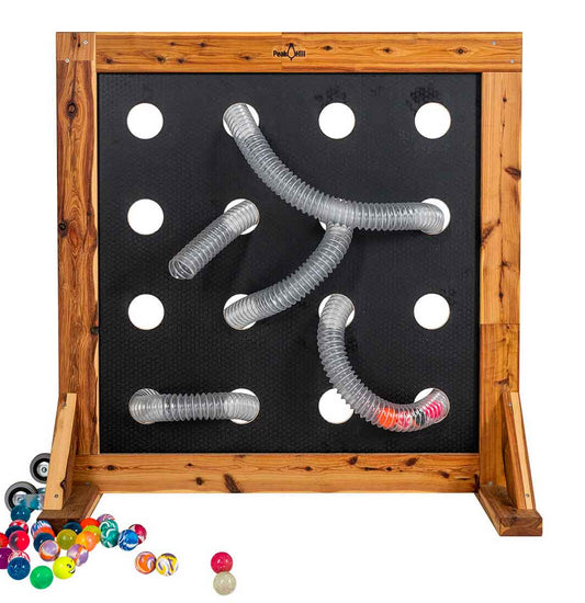 Outdoor Mobile Double-Sided Rolling Ball Tubes Activity Stand