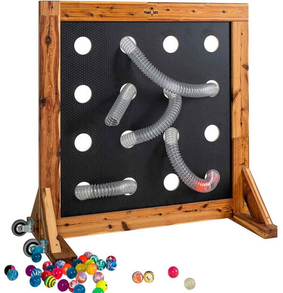 Outdoor Mobile Double-Sided Rolling Ball Tubes Activity Stand