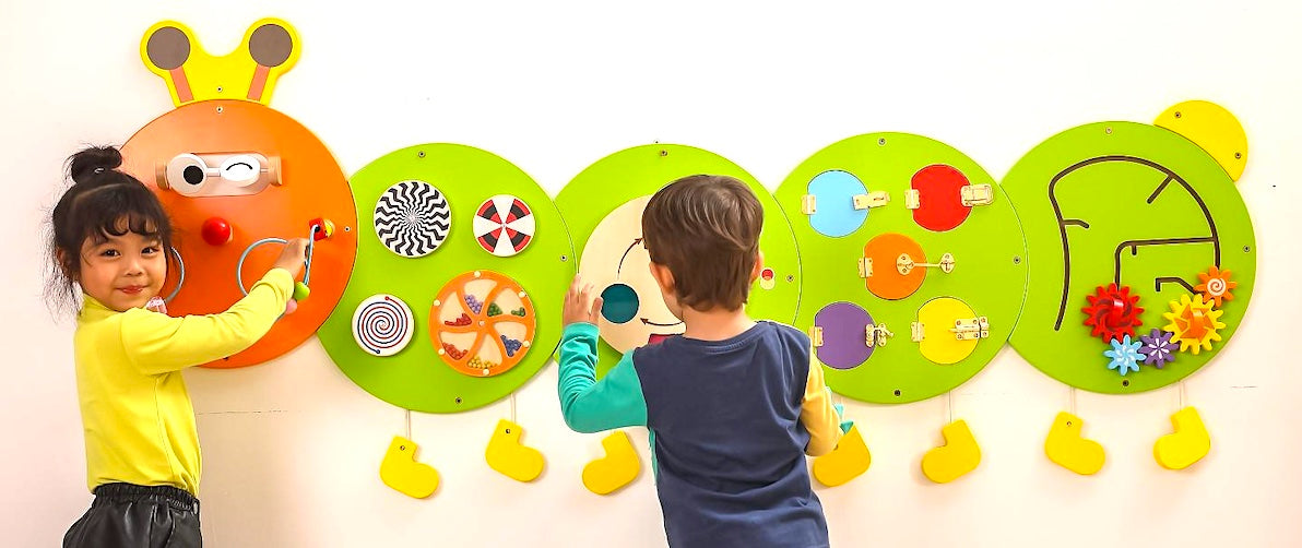 6 Activities Caterpillar Wall Mount