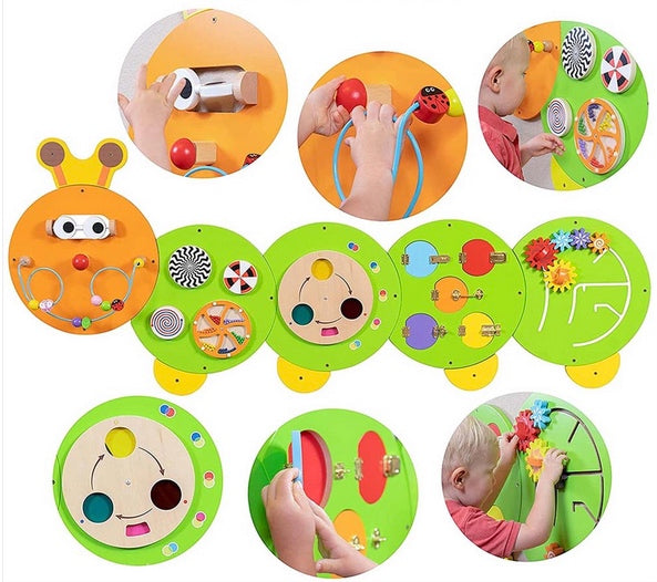 6 Activities Caterpillar Wall Mount