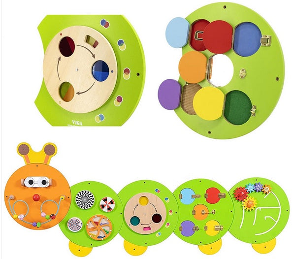 6 Activities Caterpillar Wall Mount