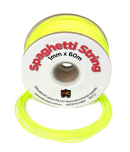 Spaghetti Tubing Fluoro Yellow 60m