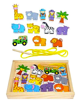 Lacing Safari Set 12pcs