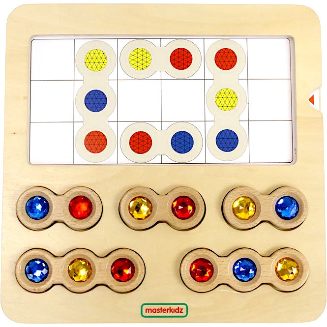 Spatial Relationships Gem Block Board