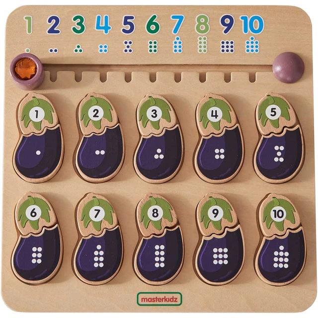 Counting Eggplants Activity Board