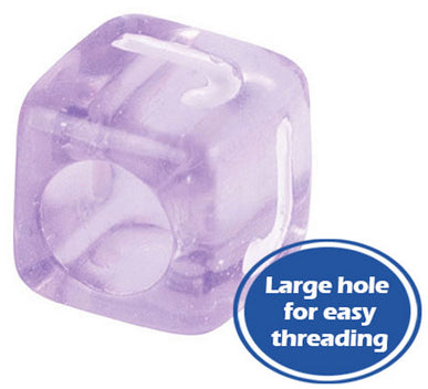 Alphabet Cube Beads 100g
