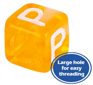 Alphabet Cube Beads 100g