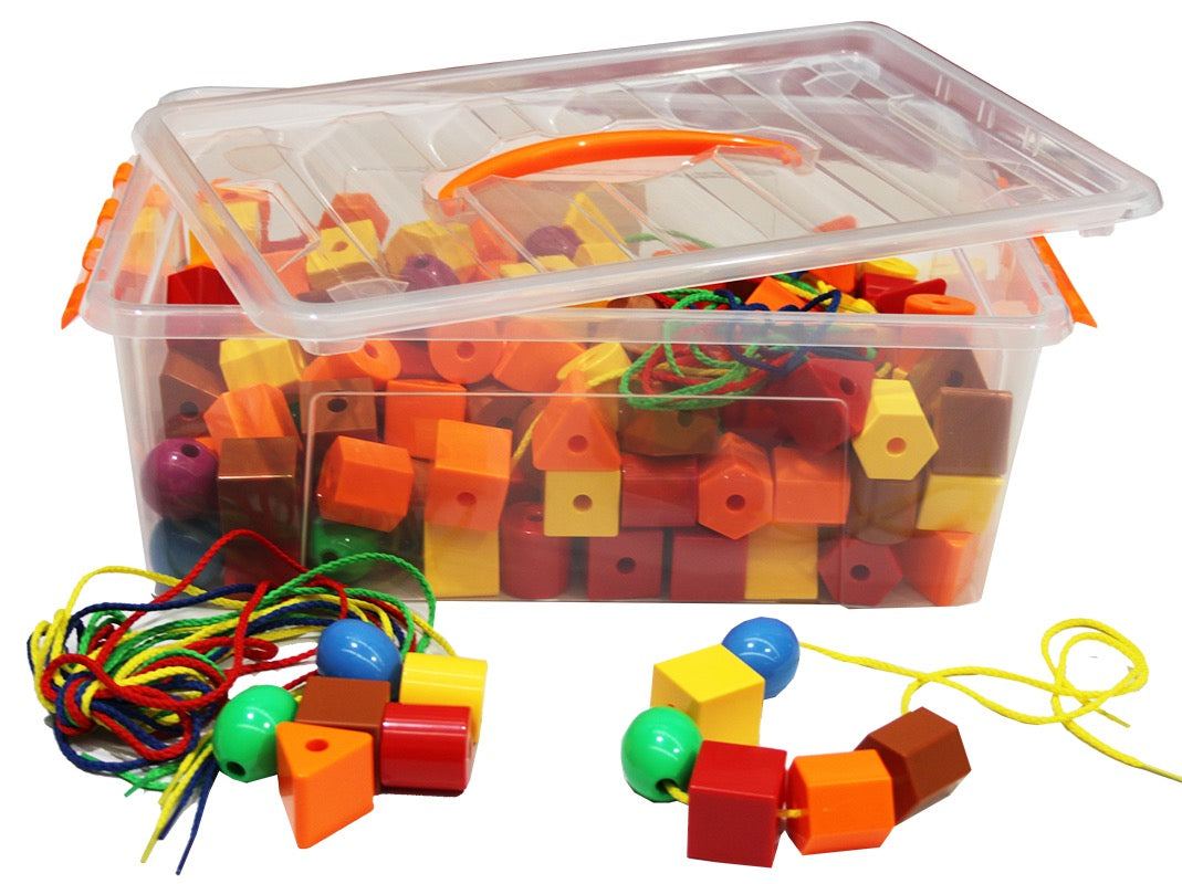 Jumbo Lacing Beads in Case 196pcs