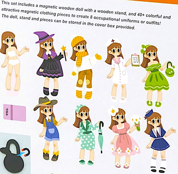 Magnetic Dress Up Girl 40pcs